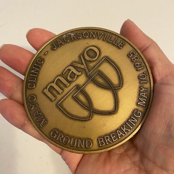 Charles R William J Mayo, 1985 Madellic ART Co. Of N.Y. Danbury CT Bronze - Picture 4 of 7